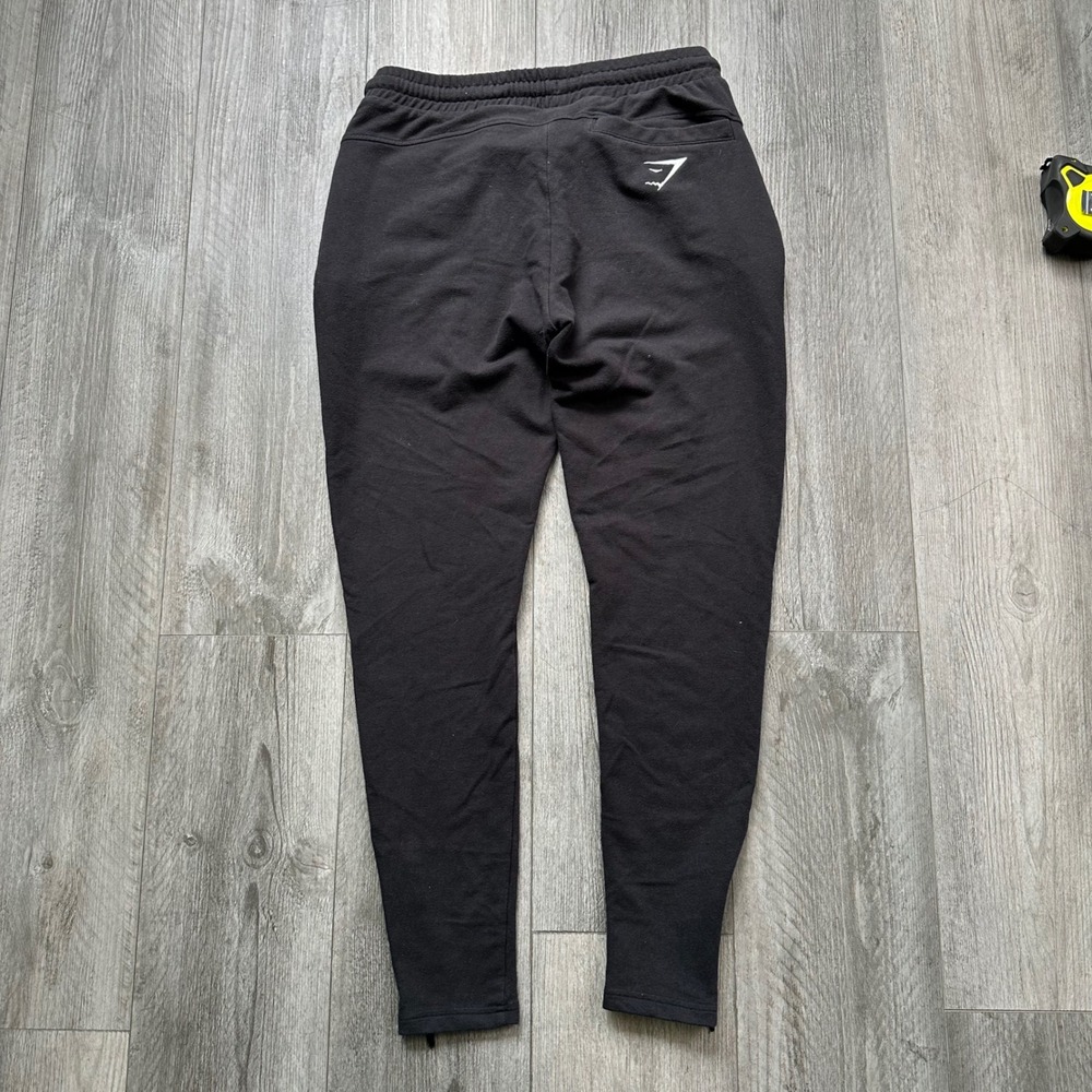 Gymshark Black Joggers Sweatpants Size M womens zip ankles and pockets - Picture 3 of 7